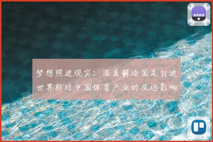 梦想照进现实:深度解读国足打进世界杯对中国体育产业的深远影响